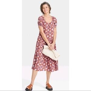 Knox Rose Puff Sleeve Midi Dress